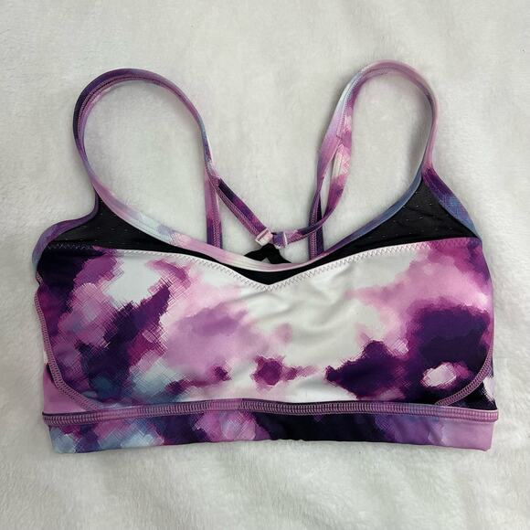 Lululemon Sweaty Endeavor Blooming Pixie Strappy Back Sports Bra Size 4 - Picture 6 of 10